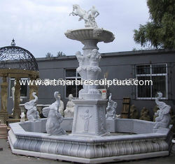 China Grande fonte de mármore branco fornecedor