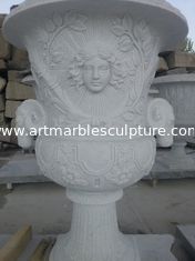 China Vaso de flores de mármore branco para construção fornecedor