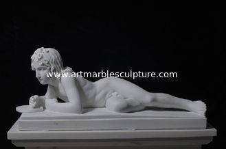 China Escultura de mármore de arte de réplica com pedra de mármore natural, escultura de mármore para artista fornecedor