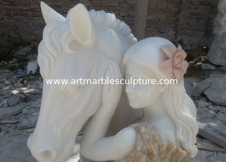 China Escultura de mármore multicolor com 2 pés de altura, escultura de mármore branco de jade de primeira classe fornecedor