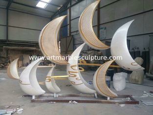 China Esculturas de aço inoxidável em alta, com corte a laser, esculturas de metal com pintura fornecedor