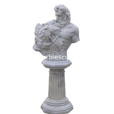 China Estátua de busto de homem com esculturas de mármore de leão, fornecedor de escultura em pedra da China fornecedor