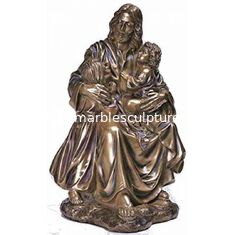 China Escultura de metal de jardim Jesus e crianças estátuas de bronze, estátuas de bronze personalizadas, fornecedor de esculturas da China fornecedor