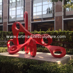 China Escultura de aço inoxidável com pintura colorida de jardim de metal grande, Fornecedor de escultura de aço inoxidável fornecedor