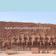 China Grande grande projeto de escultura de arenito vermelho, China escultura de pedra escultura fornecedor fornecedor