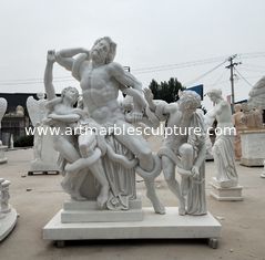 China Exposição de museu esculturas de mármore Laocoon réplica estátua de pedra, fornecedor de escultura de pedra fornecedor