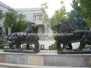 China Escultura de pedra de mármore, escultura de leões a andar, fornecedor de escultura de pedra para exterior fornecedor
