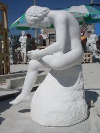 esculturas de arte com mármore branco natural, polido fornecedor