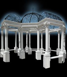 Gazebo de pedra para jardim fornecedor
