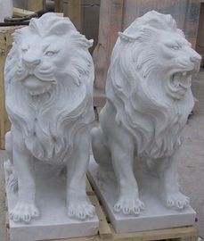 Escultura de animais de pedra para jardim, escultura de animais de mármore,fabricante de esculturas na China fornecedor