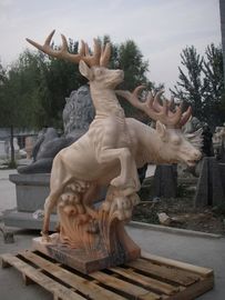 Escultura de mármore de veado para jardim fornecedor