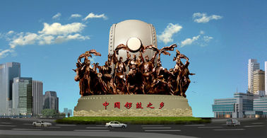 Escultura de tambor para o centro da cidade fornecedor