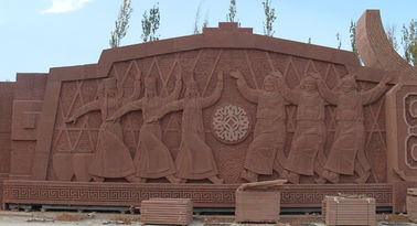 Projeto de escultura em arenito vermelho para a Mongólia Interior fornecedor