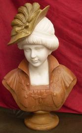 Estátua de busto de mármore fornecedor