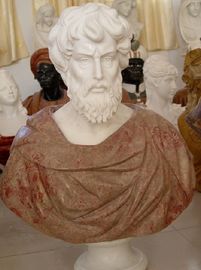 Estátua de busto de mármore para homem fornecedor
