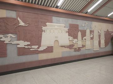 Relevo em pedra para estação de metrô fornecedor