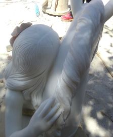 Escultura de usar uma flor e busto de cavalo / Estátua de polimento da natureza fornecedor