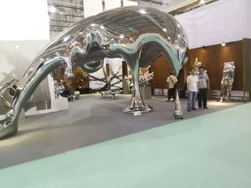 Escultura de aço inoxidável com acabamento de espelho fornecedor