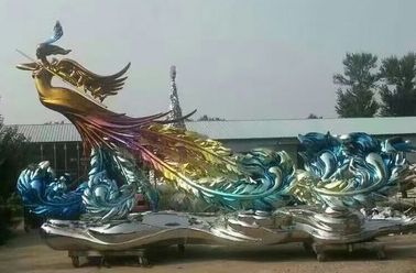 Escultura de aço inoxidável com acabamento de espelho fornecedor