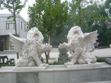 escultura de leões com pedra natural fornecedor