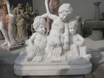 Escultura de mármore multicolor com 2 pés de altura, escultura de mármore branco de jade de primeira classe fornecedor