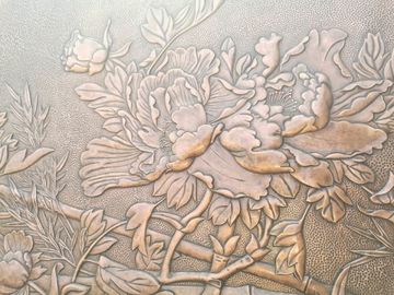 Boa venda, relevo forjado, escultura de bronze para artista. fornecedor