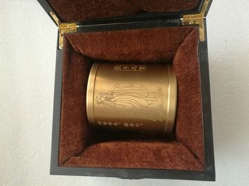 Vaso de lápis Confúcio, artesanato de arte em bronze, presente, Altura: 10cm fornecedor