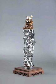 escultura de aço inoxidável para artista, acabamento espelhado, fornecedor de escultura de aço inoxidável da China fornecedor