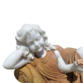 Escultura de mármore infantil, escultura de mármore colorida para jardim, fornecedor de esculturas da China fornecedor