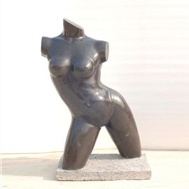 Pedra clássica estátua de dama nua escultura de mármore abstrato, China escultura de pedra escultura fornecedor fornecedor