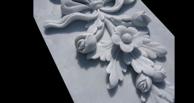 Painéis de entalhe de flores em relevo de parede de pedra de mármore com polimento, fornecedor de escultura de entalhe em pedra da China fornecedor