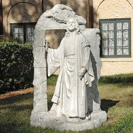 Jesus saindo da tumba, Jesus de mármore, estátua cristã, fornecedor de esculturas de pedra da China fornecedor