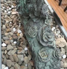 Escultura de bronze de menina graciosa e bonita para jardim ao ar livre, estátuas de bronze personalizadas, fornecedor de esculturas da China fornecedor