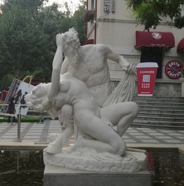 Outdoor jardim escultura de pedra escultura de mármore duplo cpouple, China escultura de pedra escultura fornecedor fornecedor