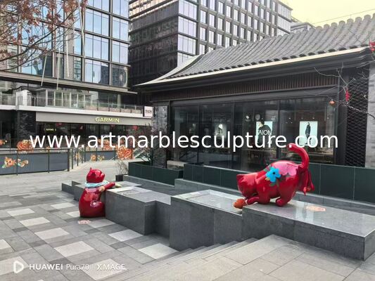 resin sculpture, animal scul[ture ,cat sculpture painting sculpture Customized sculptures supplier fornecedor