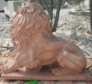 Natureza Estatuas de leões esculpidas em pedra escultura de animais em mármore rosa fornecedor de esculturas em pedra fornecedor
