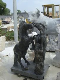 Escultura de cavalo em pedra natural entalhada em mármore rosa, escultura de animal, fornecedor de entalhes em pedra fornecedor