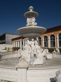 Fonte de escultura de escultura em mármore branco, fornecedor de escultura em pedra fornecedor