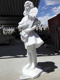 Escultura de estatua de mármore branco polaco de alta qualidade para exposição,fornecedor de escultura em pedra fornecedor