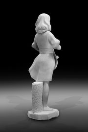 Exposição de arte interna esculturas de mármore bela garota estátua de pedra, fornecedor de entalhes em pedra fornecedor