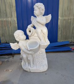 Jardim pedra estatuas de anjos meninos de mármore esculturas esculpidas à mão de anjos, fornecedores de escultura em pedra fornecedor