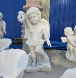 Jardim pedra estatuas de anjos meninos de mármore esculturas esculpidas à mão de anjos, fornecedores de escultura em pedra fornecedor