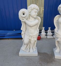 Jardim pedra estatuas de anjos meninos de mármore esculturas esculpidas à mão de anjos, fornecedores de escultura em pedra fornecedor