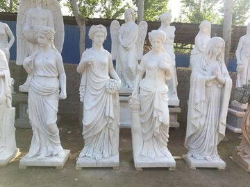 Esculturas de mármore de senhora de graça interior, estátuas de pedra de mármore para parque, fornecedor de esculturas de entalhe em pedra da China fornecedor