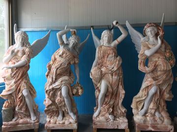 Esculturas de mármore de senhora de graça interior, estátuas de pedra de mármore para parque, fornecedor de esculturas de entalhe em pedra da China fornecedor