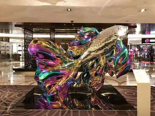Esculpturas de estátuas pintadas de aço inoxidável,estatuas de arte personalizadas,fornecedor de esculturas de aço inoxidável fornecedor