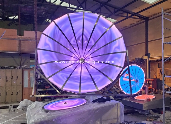 esculturas de aço inoxidável com luzes LED, esculturas metálicas para exteriores,fornecedor de esculturas de aço inoxidável fornecedor